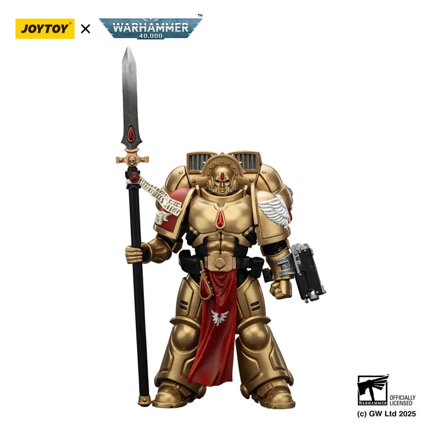 Action Figure - Blood Angels Sanguinary Guard 2 with Angelus Boltgun and Encarmine Spear 1 18 - JOYTOY Warhammer 40K in white background 1 Action Figure Blood Angels Sanguinary Guard 2 With Angelus Boltgun And Encarmine Spear 1 18 Joytoy Warhammer 40k In White Background 1