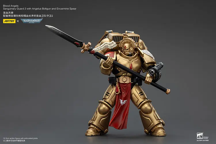 Action Figure - Blood Angels Sanguinary Guard 2 with Angelus Boltgun and Encarmine Spear 1 18 - JOYTOY Warhammer 40K rectangle image 4 Action Figure Blood Angels Sanguinary Guard 2 With Angelus Boltgun And Encarmine Spear 1 18 Joytoy Warhammer 40k Rectangle Image 4