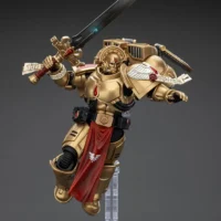 Action Figure Blood Angels Sanguinary Guard On Display Stand With Inferno Pistol & Encarmine Blade 1 18 Joytoy Warhammer 40k Rectangle Image 2