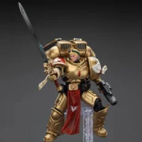 Action Figure Blood Angels Sanguinary Guard On Display Stand With Inferno Pistol & Encarmine Blade 1 18 Joytoy Warhammer 40k Rectangle Image