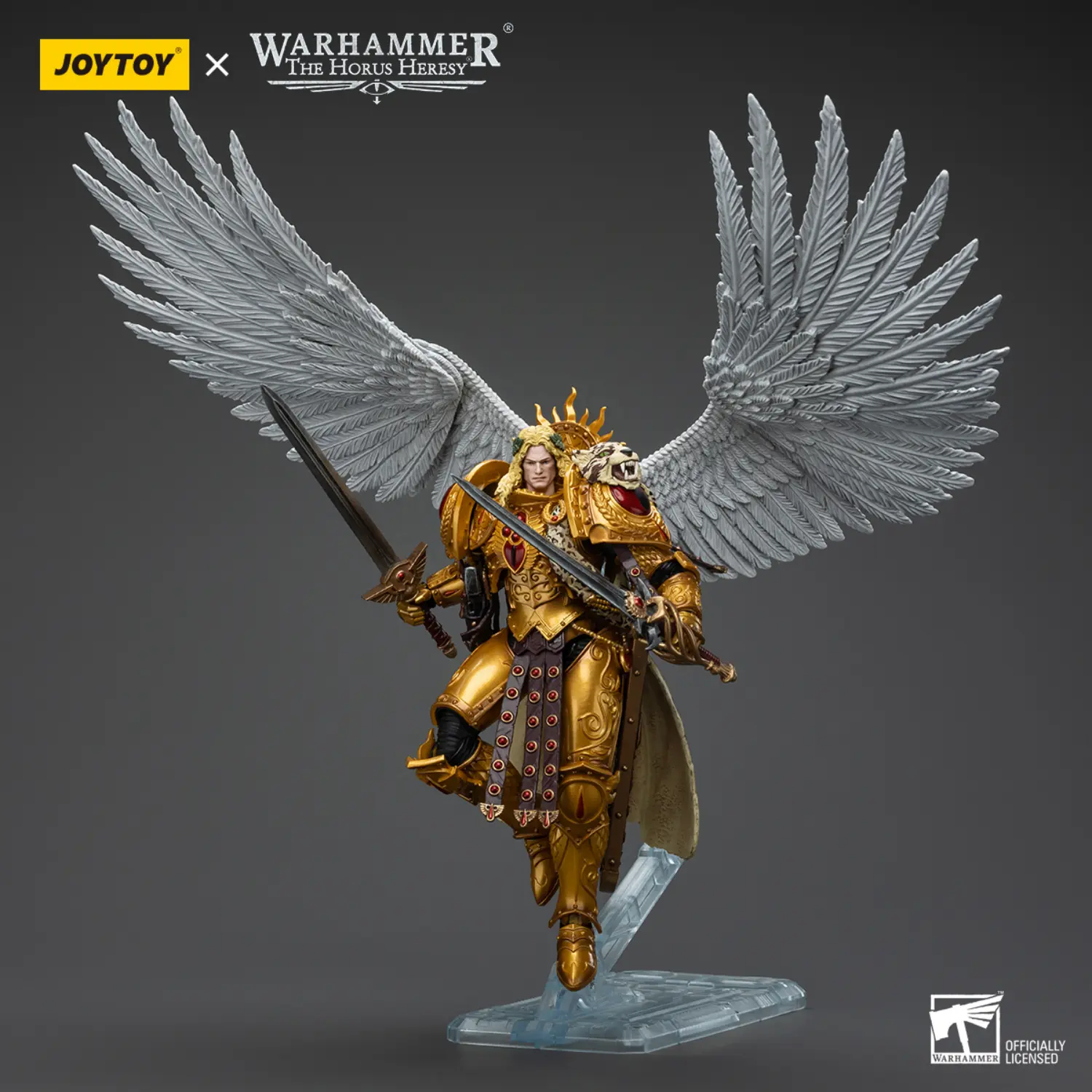 Action Figure -Blood Angels Sanguinius, Primarch of the IXth Legion on display stand 1 18 - JOTYOY Warhammer The Horus Heresy Action Figure Blood Angels Sanguinius, Primarch Of The Ixth Legion On Display Stand 1 18 Jotyoy Warhammer The Horus Heresy