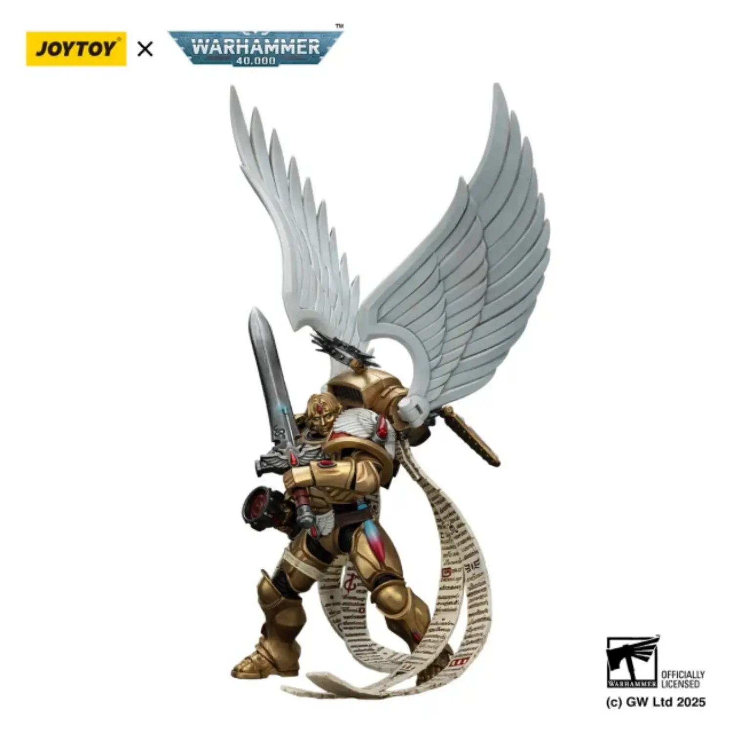 Action Figure - Blood Angels The Sanguinor with Encarmine Broadsword 1 18 - JOYTOY Warhammer 40K in white background 3 Action Figure Blood Angels The Sanguinor With Encarmine Broadsword 1 18 Joytoy Warhammer 40k In White Background 3
