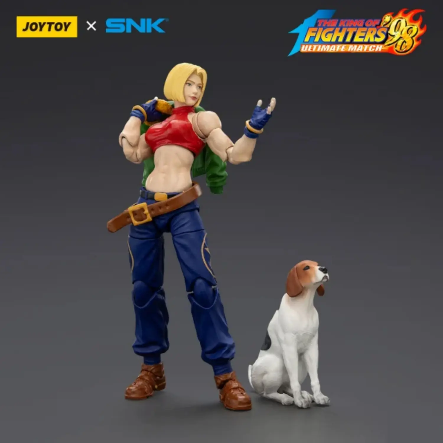Action Figure - Blue Mary KOF '98 UM 97 Special Team Team SNK 1 18 - JOYTOY The King of Fighters Action Figure - Blue Mary KOF '98 UM 97 Special Team Team SNK 1 18 - JOYTOY The King of Fighters