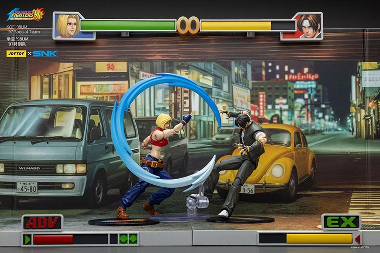 Action Figure - Blue Mary KOF _98 UM 97 Special Team Team SNK 1 18 - JOYTOY The King of Fighters in the game rectangle image Action Figure - Blue Mary KOF '98 UM 97 Special Team SNK 1/18 - JOYTOY The King of Fighters