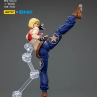 Action Figure - Blue Mary KOF _98 UM 97 Special Team Team SNK 1 18 - JOYTOY The King of Fighters on display stand rectangle image Action Figure - Blue Mary KOF '98 UM 97 Special Team SNK 1/18 - JOYTOY The King of Fighters