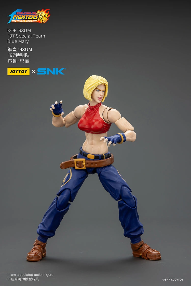 Action Figure - Blue Mary KOF _98 UM 97 Special Team Team SNK 1 18 - JOYTOY The King of Fighters rectangle image 4 Action Figure - Blue Mary KOF '98 UM 97 Special Team SNK 1/18 - JOYTOY The King of Fighters