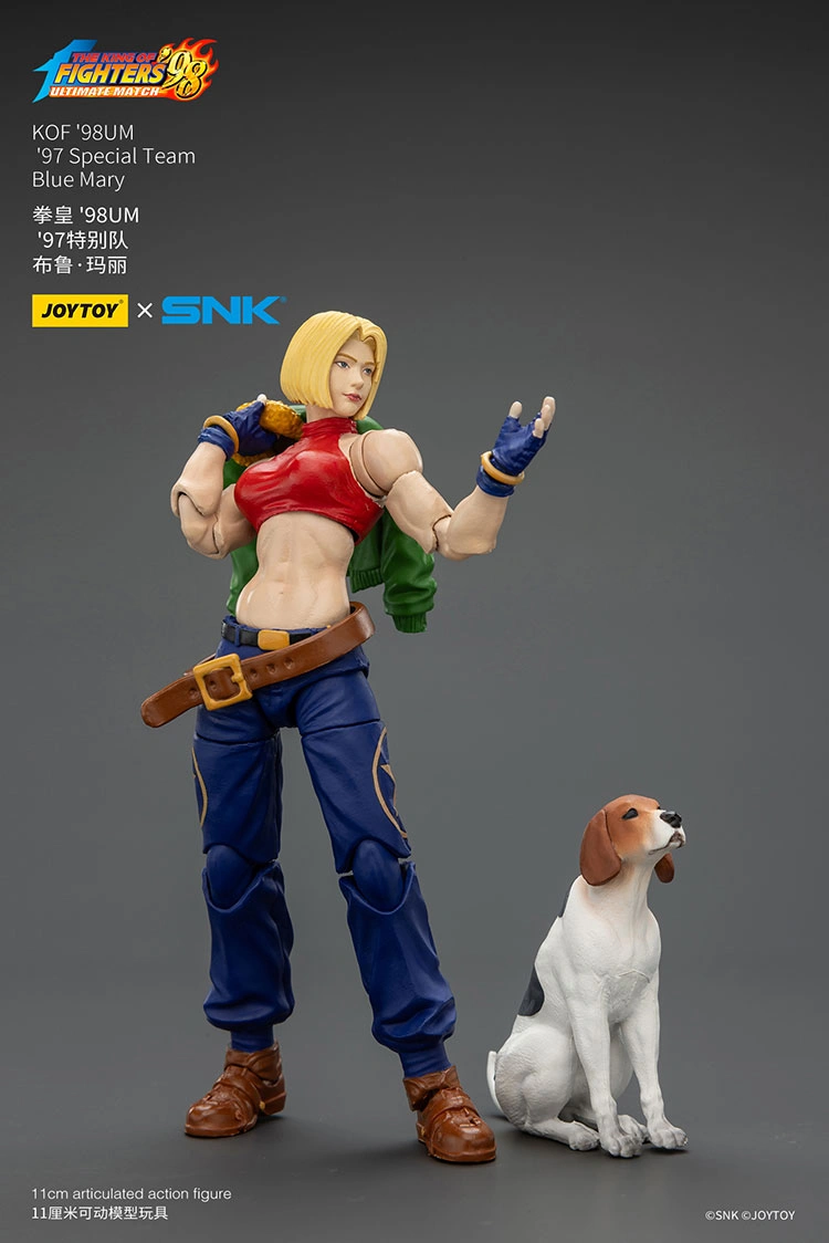 Action Figure - Blue Mary KOF _98 UM 97 Special Team Team SNK 1 18 - JOYTOY The King of Fighters rectangle image 5 Action Figure - Blue Mary KOF '98 UM 97 Special Team SNK 1/18 - JOYTOY The King of Fighters