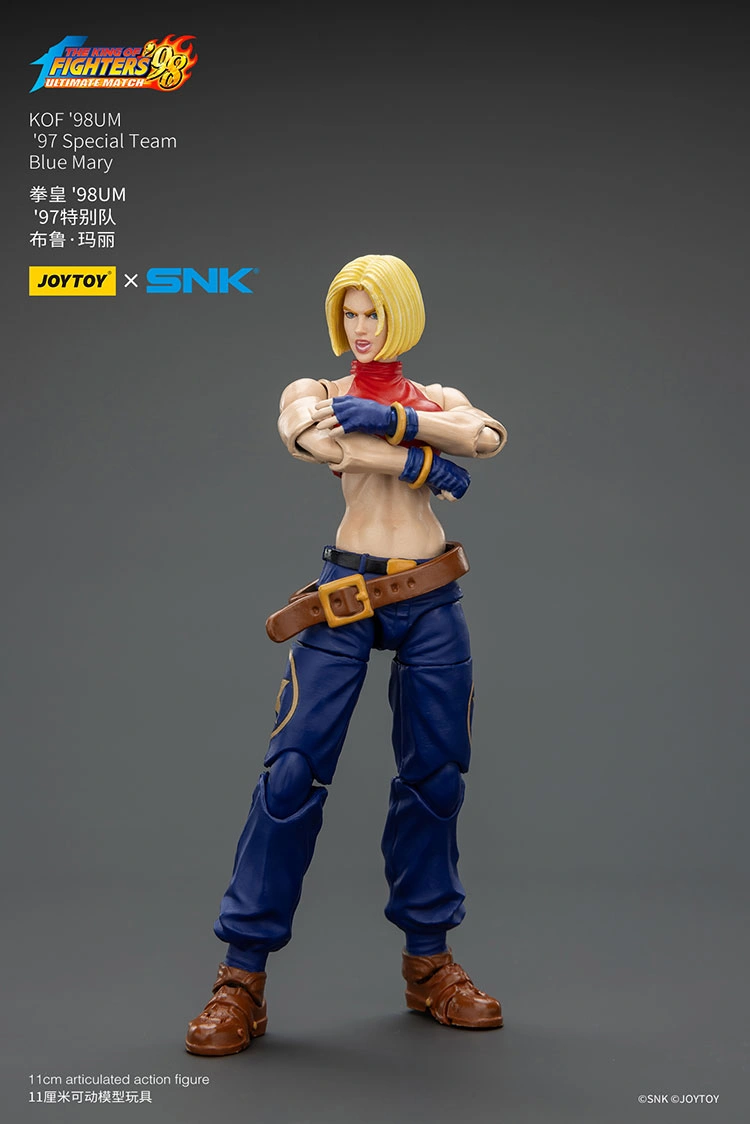 Action Figure - Blue Mary KOF _98 UM 97 Special Team Team SNK 1 18 - JOYTOY The King of Fighters rectangle image 7 Action Figure - Blue Mary KOF '98 UM 97 Special Team SNK 1/18 - JOYTOY The King of Fighters