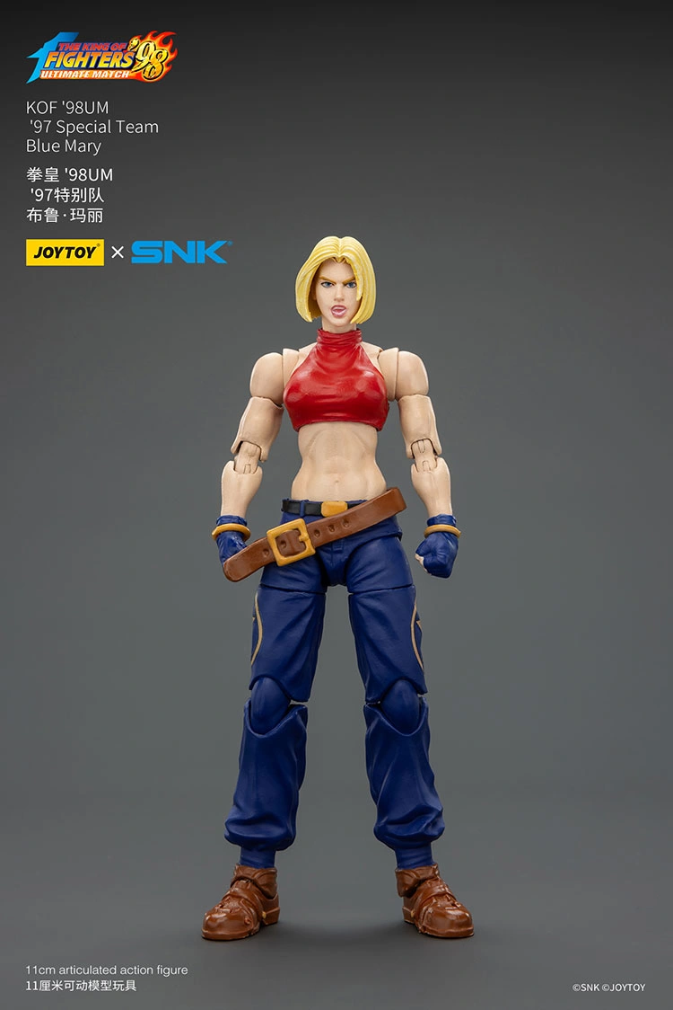 Action Figure - Blue Mary KOF _98 UM 97 Special Team Team SNK 1 18 - JOYTOY The King of Fighters rectangle image 8 Action Figure - Blue Mary KOF '98 UM 97 Special Team SNK 1/18 - JOYTOY The King of Fighters