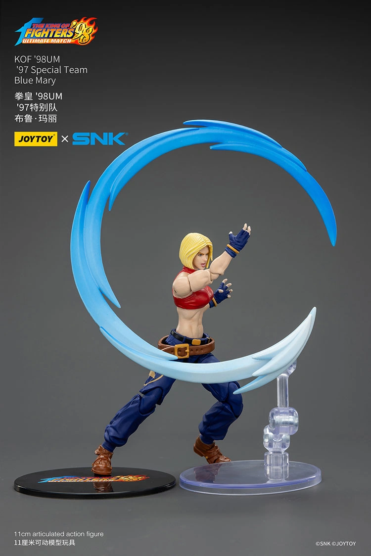 Action Figure - Blue Mary fighting KOF _98 UM 97 Special Team Team SNK 1 18 - JOYTOY The King of Fighters rectangle image Action Figure - Blue Mary KOF '98 UM 97 Special Team SNK 1/18 - JOYTOY The King of Fighters