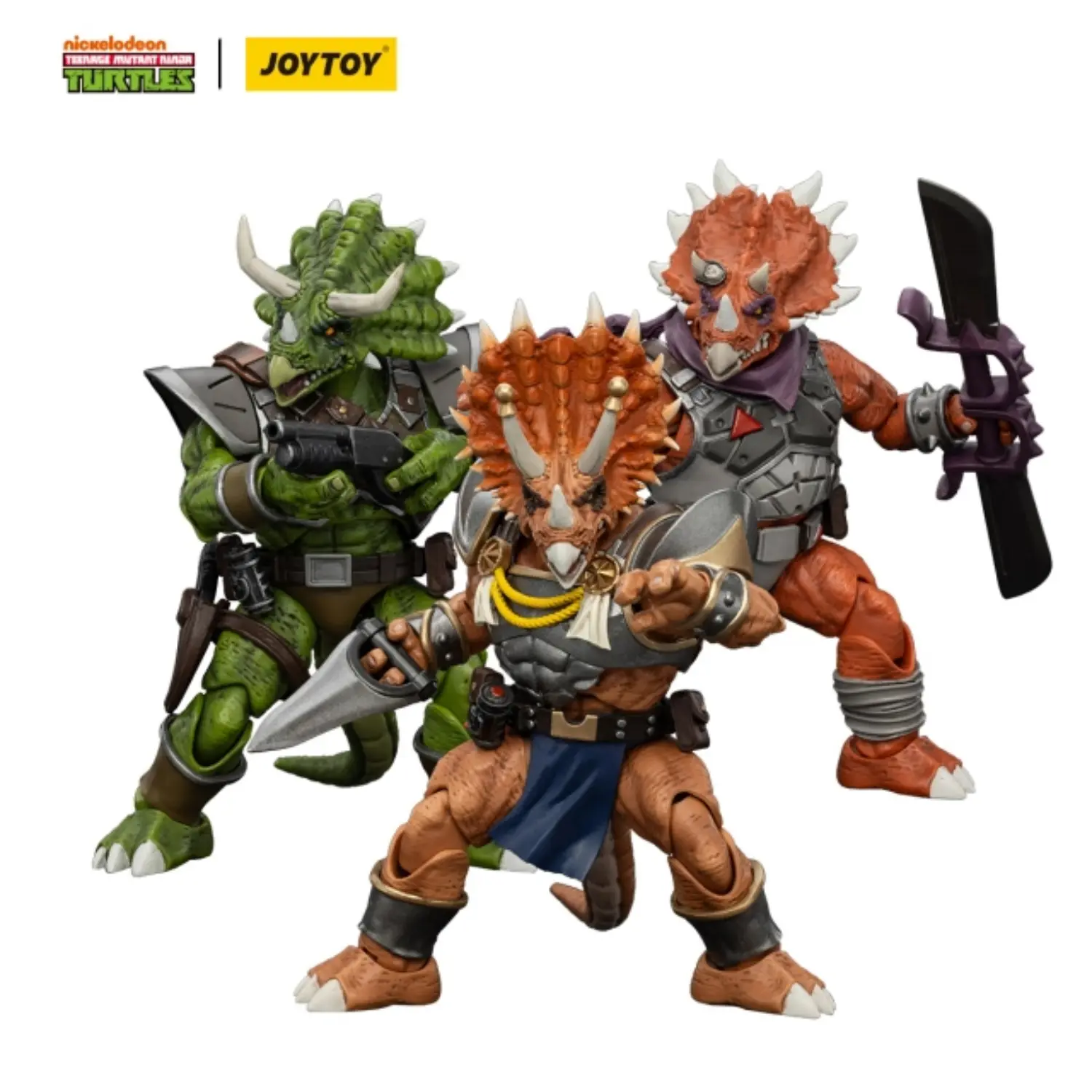 Action Figure - Captain Zorax, Adjutant Zork & Infantryman Nickelodeon TMNT Nickelodeon 1 18 - JOYTOY Teenage Mutant Ninja Turtles in white background Action Figure Captain Zorax, Adjutant Zork & Infantryman Nickelodeon Tmnt Nickelodeon 1 18 Joytoy Teenage Mutant Ninja Turtles In White Background