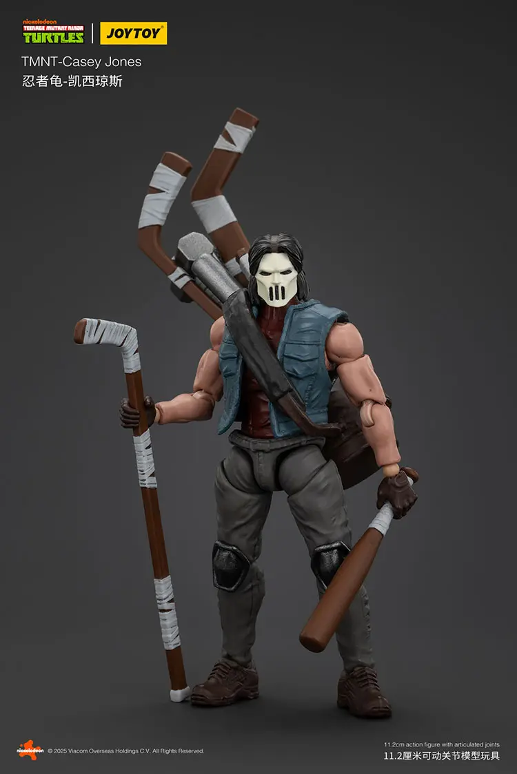 Action Figure Casey Jones Tmnt Nickelodeon 1 18 Joytoy Teenage Mutant Ninja Turtles Rectangle Image 1