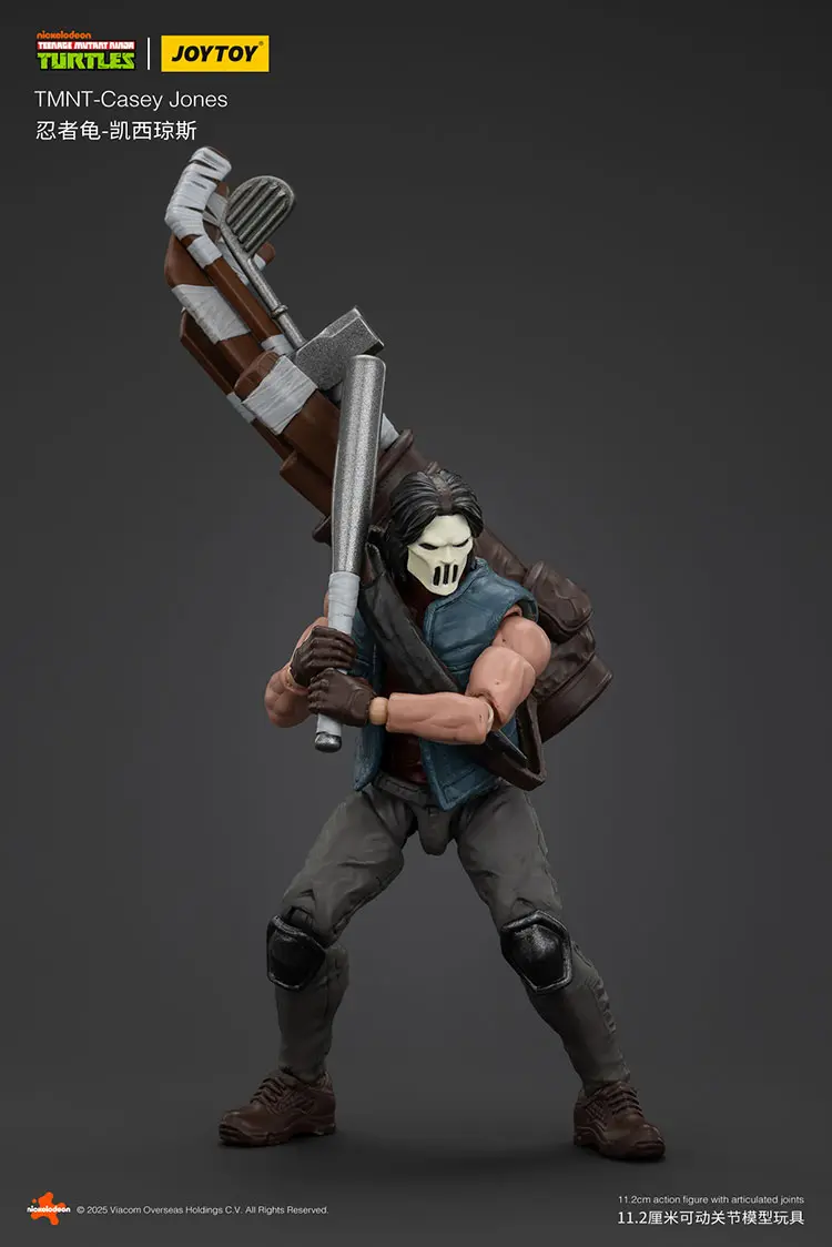 Action Figure Casey Jones Tmnt Nickelodeon 1 18 Joytoy Teenage Mutant Ninja Turtles Rectangle Image 3