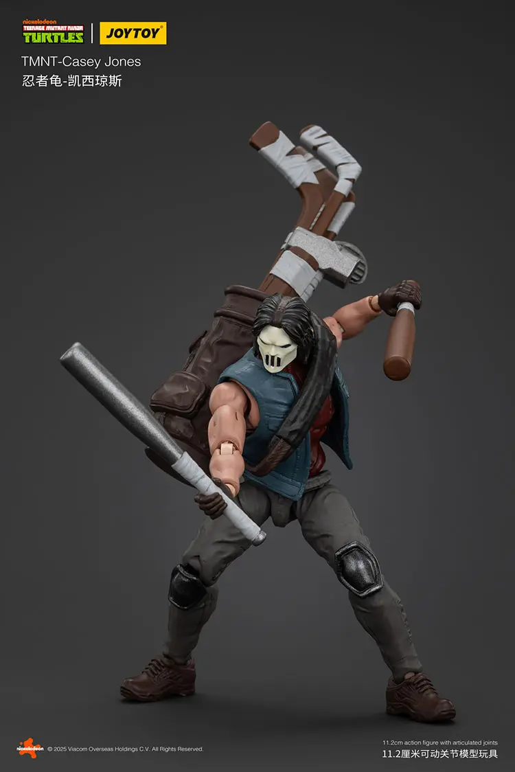 Action Figure Casey Jones Tmnt Nickelodeon 1 18 Joytoy Teenage Mutant Ninja Turtles Rectangle Image 4