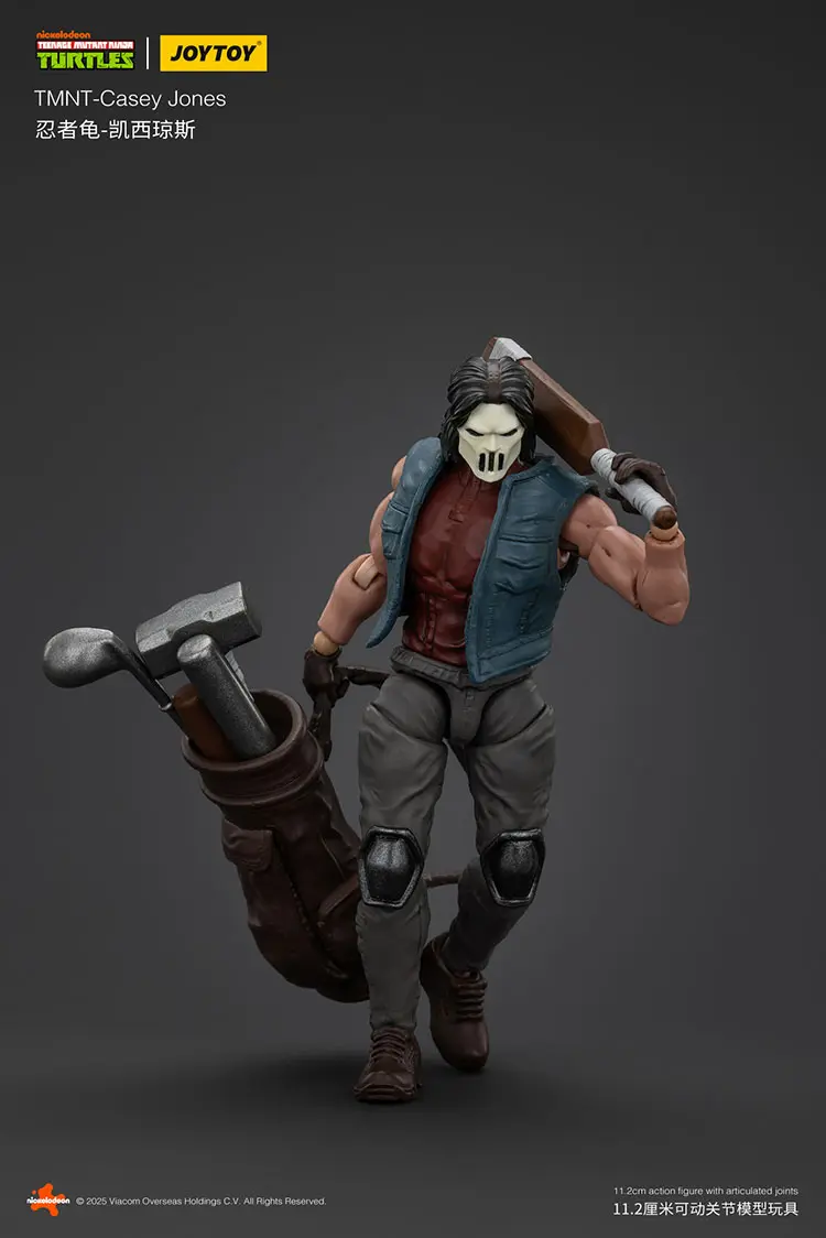 Action Figure Casey Jones Tmnt Nickelodeon 1 18 Joytoy Teenage Mutant Ninja Turtles Rectangle Image 6