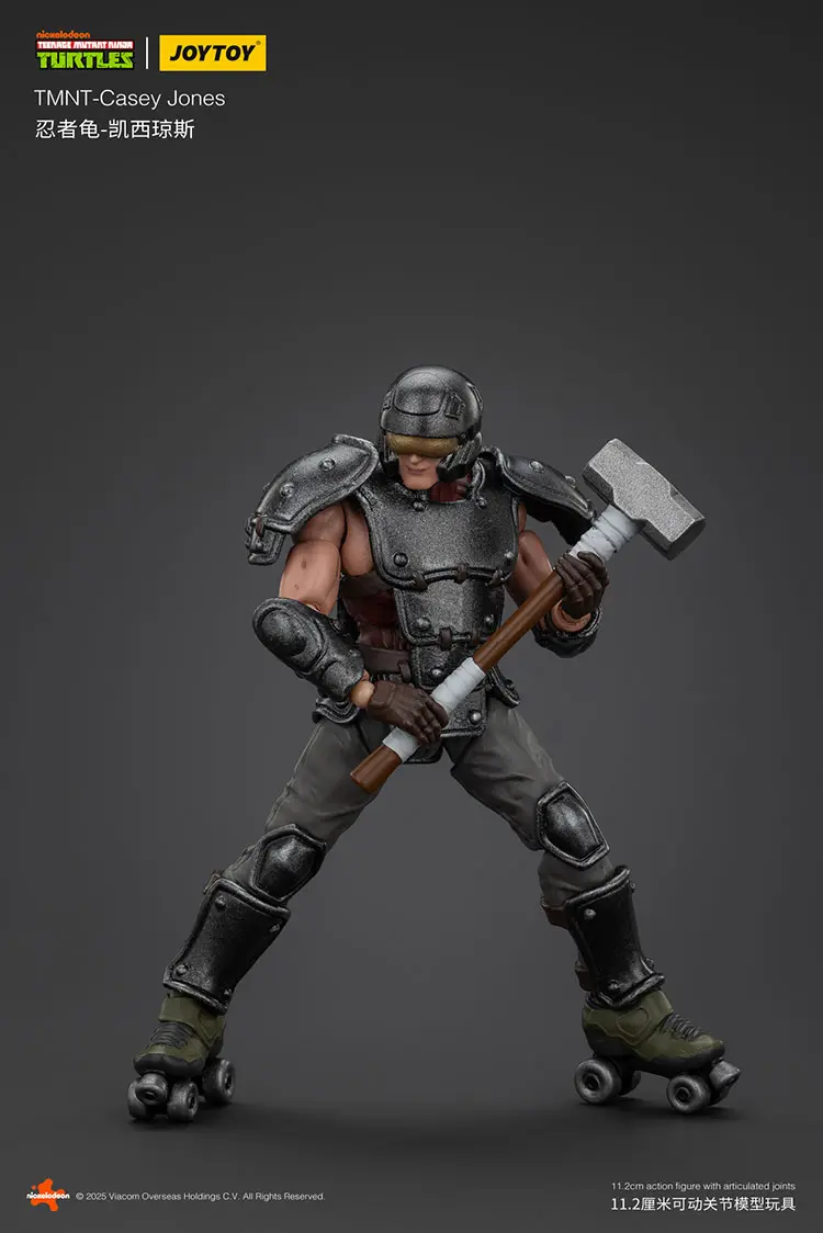 Action Figure Casey Jones Tmnt Nickelodeon 1 18 Joytoy Teenage Mutant Ninja Turtles Rectangle Image 8 (2)