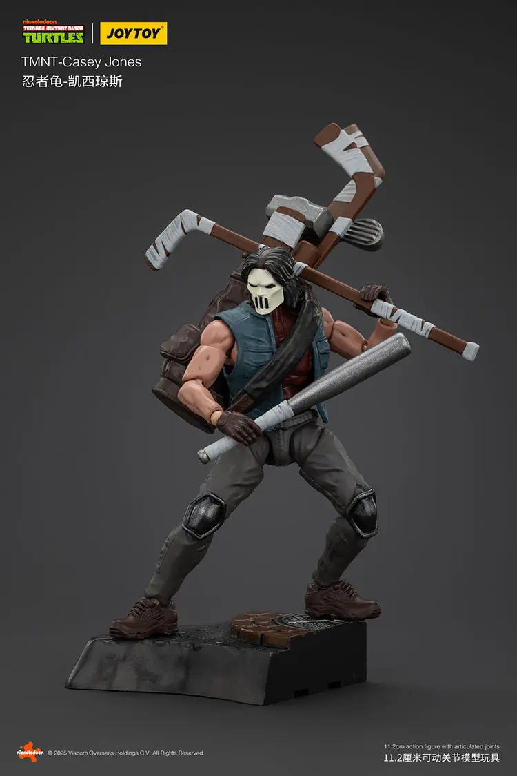 Action Figure Casey Jones Tmnt Nickelodeon 1 18 Joytoy Teenage Mutant Ninja Turtles Rectangle Image 9