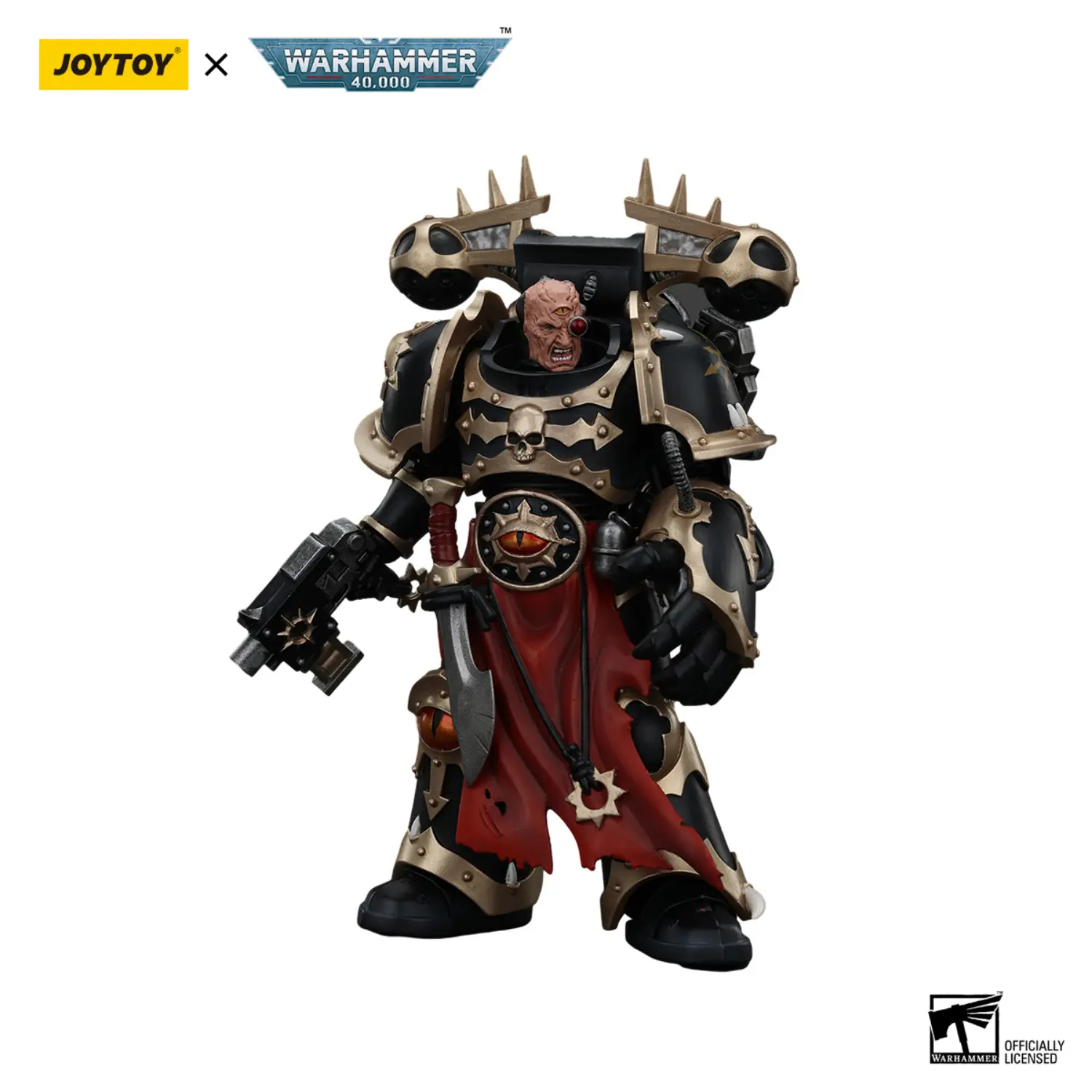Action Figure - Chaos Space Marines Black Legion Chosen with Bolt Pistol and Power Fist 1 18 - JOYTOY Warhammer 40K in white background 3 Action Figure Chaos Space Marines Black Legion Chosen With Bolt Pistol And Power Fist 1 18 Joytoy Warhammer 40k In White Background 3