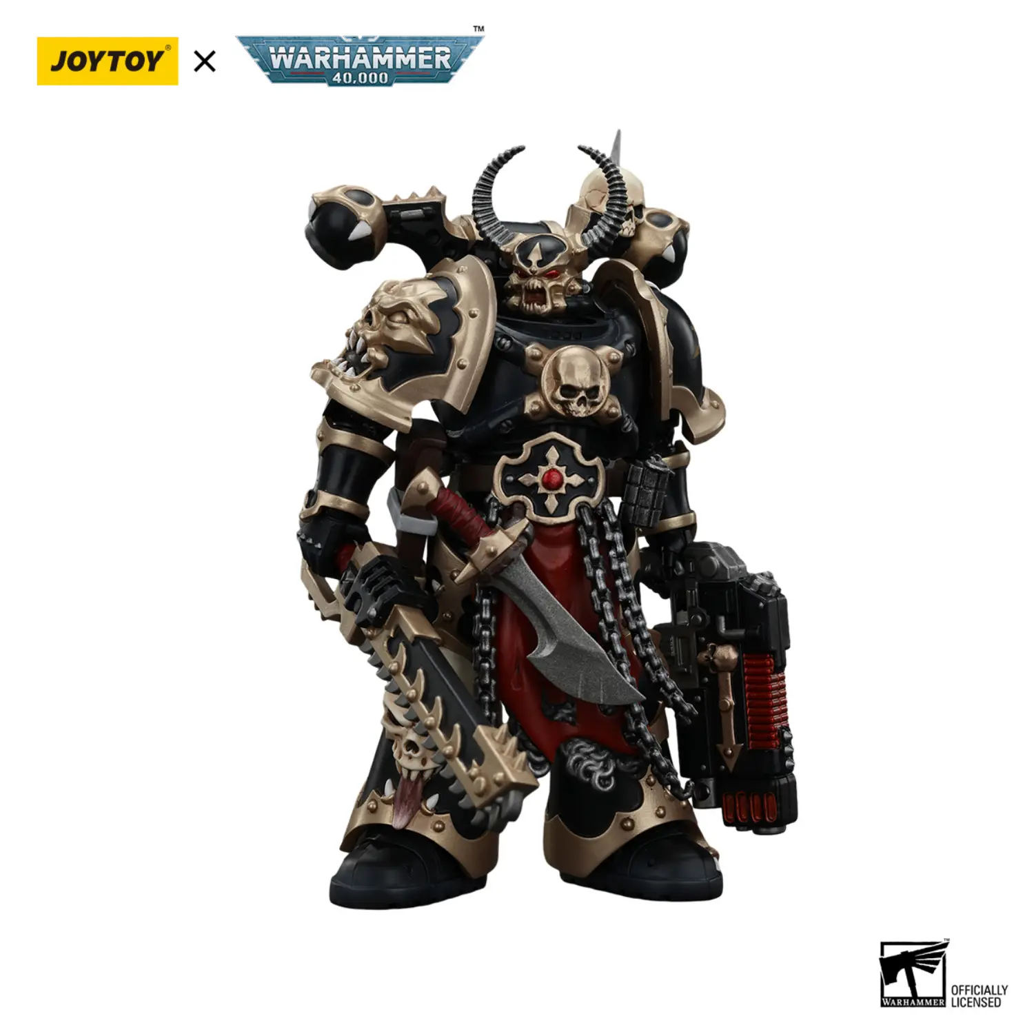 Action Figure - Chaos Space Marines Black Legion Chosen with Combi-melta and Chainsword 1 18 - JOYTOY Warhammer 40K in white background 3 Action Figure Chaos Space Marines Black Legion Chosen With Combi Melta And Chainsword 1 18 Joytoy Warhammer 40k In White Background 3