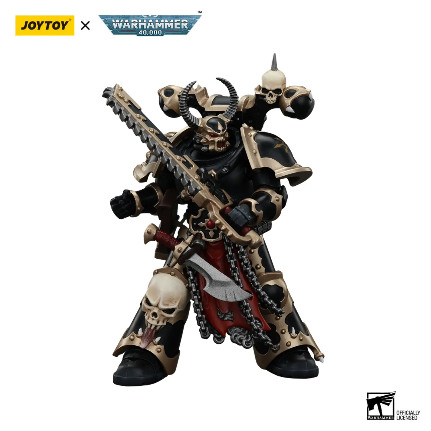 Action Figure - Chaos Space Marines Black Legion Chosen with Combi-melta and Chainsword 1 18 - JOYTOY Warhammer 40K in white background 4 Action Figure Chaos Space Marines Black Legion Chosen With Combi Melta And Chainsword 1 18 Joytoy Warhammer 40k In White Background 4