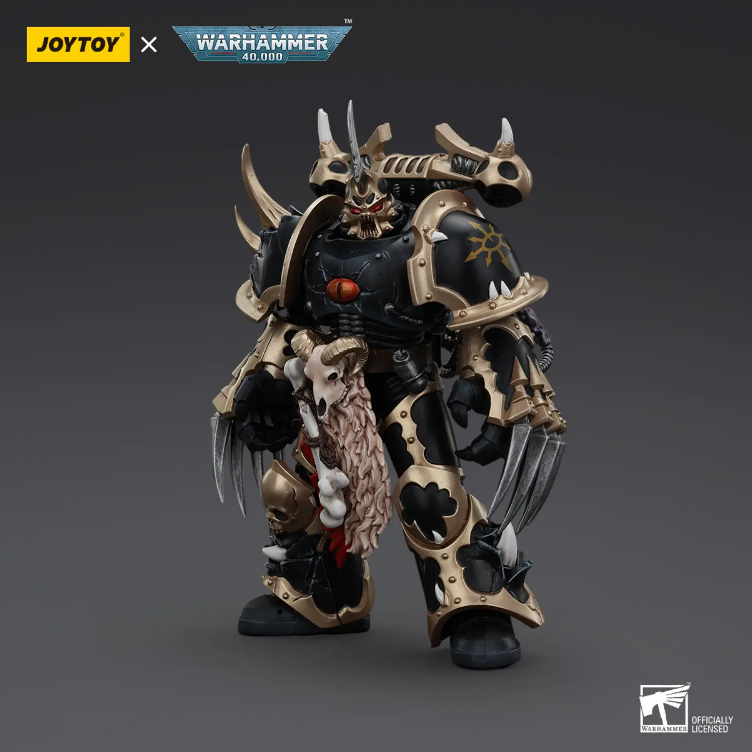 Action Figure - Chaos Space Marines Black Legion Chosen with Lightning Claws 1 18 - JOYTOY Warhammer 40K 3 Action Figure Chaos Space Marines Black Legion Chosen With Lightning Claws 1 18 Joytoy Warhammer 40k 3