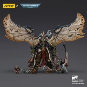 Action Figure Chaos Space Marines Death Guard Mortarion, Daemon Primarch Of Nurgle With Ancient Weapons 'the Lantern' And 'silence' 1 18 Joytoy Warhammer 40k