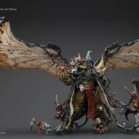 Action Figure Chaos Space Marines Death Guard Mortarion, Daemon Primarch Of Nurgle With Ancient Weapons 'the Lantern' And 'silence' 1 18 Joytoy Warhammer 40k Rectangle Image 3