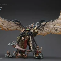Action Figure Chaos Space Marines Death Guard Mortarion, Daemon Primarch Of Nurgle With Ancient Weapons 'the Lantern' And 'silence' 1 18 Joytoy Warhammer 40k Rectangle Image 5