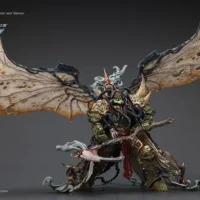 Action Figure Chaos Space Marines Death Guard Mortarion, Daemon Primarch Of Nurgle With Ancient Weapons 'the Lantern' And 'silence' 1 18 Joytoy Warhammer 40k Rectangle Image 6