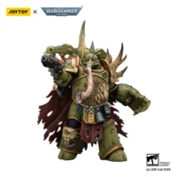 Action Figure Chaos Space Marines Death Guard Plague Marine Champion With Plasma Pistol And Power Fist 1 18 Joytoy Warhammer 40k In White Background 3