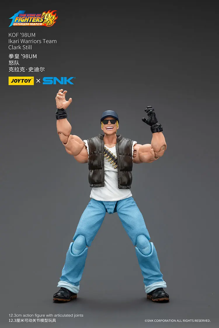 Action Figure - Clark Still KOF '98 UM Ikari Warriors Team SNK 1/18 - JOYTOY The King of Fighters