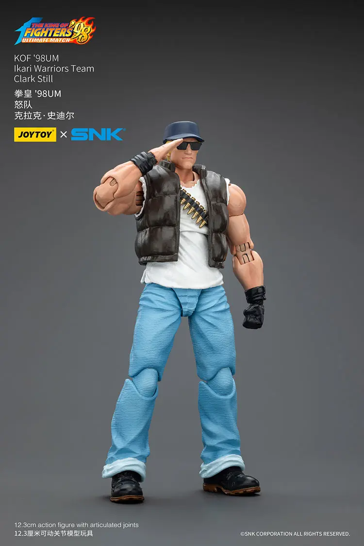 Action Figure - Clark Still KOF '98 UM Ikari Warriors Team SNK 1/18 - JOYTOY The King of Fighters