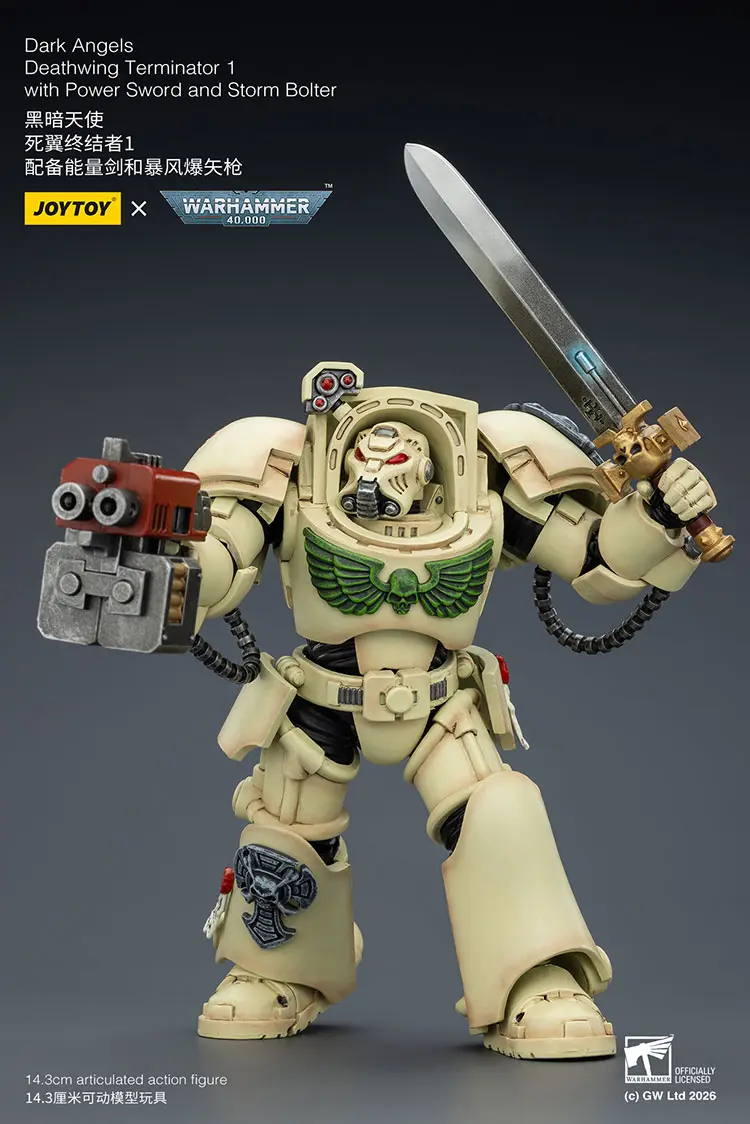 Action Figure - Dark Angels Deathwing Terminator 1 with Power Sword and Storm Bolter 1 18 - JOYTOY Warhammer 40K rectangle image 4 Action Figure - Dark Angels Deathwing Terminator 1 with Power Sword and Storm Bolter 1 18 - JOYTOY Warhammer 40K rectangle image 4