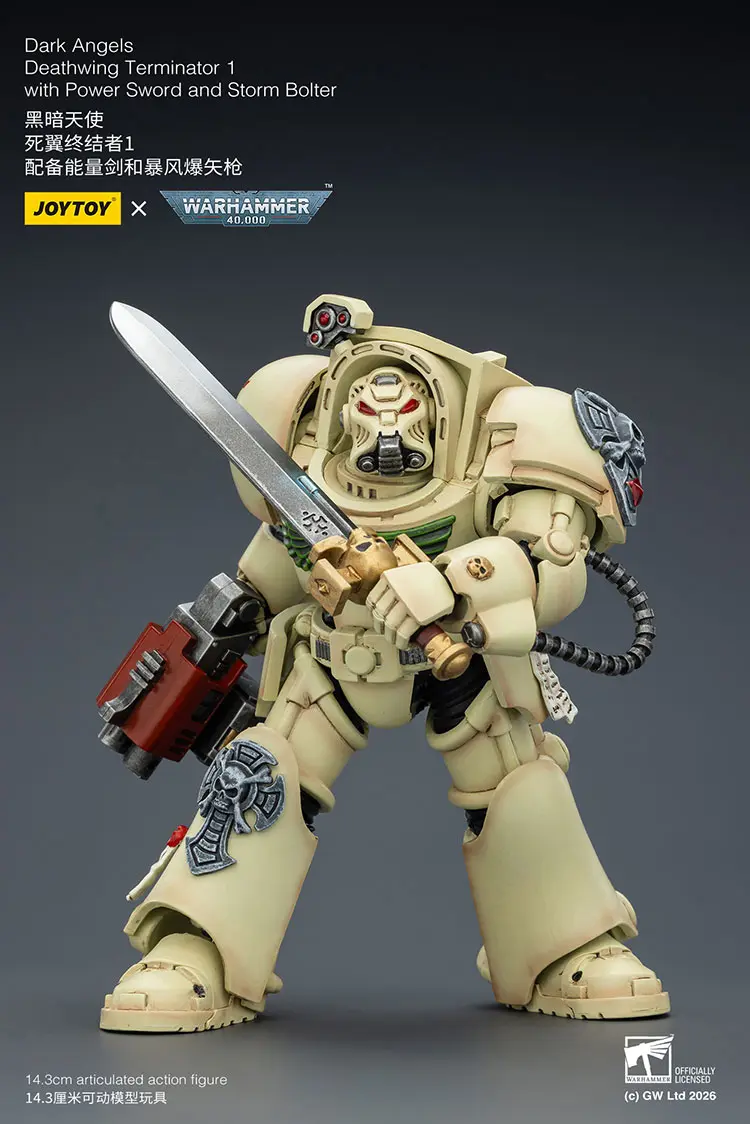 Action Figure - Dark Angels Deathwing Terminator 1 with Power Sword and Storm Bolter 1 18 - JOYTOY Warhammer 40K rectangle image 5 Action Figure - Dark Angels Deathwing Terminator 1 with Power Sword and Storm Bolter 1 18 - JOYTOY Warhammer 40K rectangle image 5