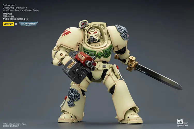 Action Figure - Dark Angels Deathwing Terminator 1 with Power Sword and Storm Bolter 1 18 - JOYTOY Warhammer 40K rectangle image 6 Action Figure - Dark Angels Deathwing Terminator 1 with Power Sword and Storm Bolter 1 18 - JOYTOY Warhammer 40K rectangle image 6