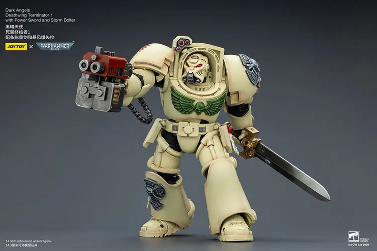 Action Figure - Dark Angels Deathwing Terminator 1 with Power Sword and Storm Bolter 1 18 - JOYTOY Warhammer 40K rectangle image 7 Action Figure - Dark Angels Deathwing Terminator 1 with Power Sword and Storm Bolter 1 18 - JOYTOY Warhammer 40K rectangle image 7