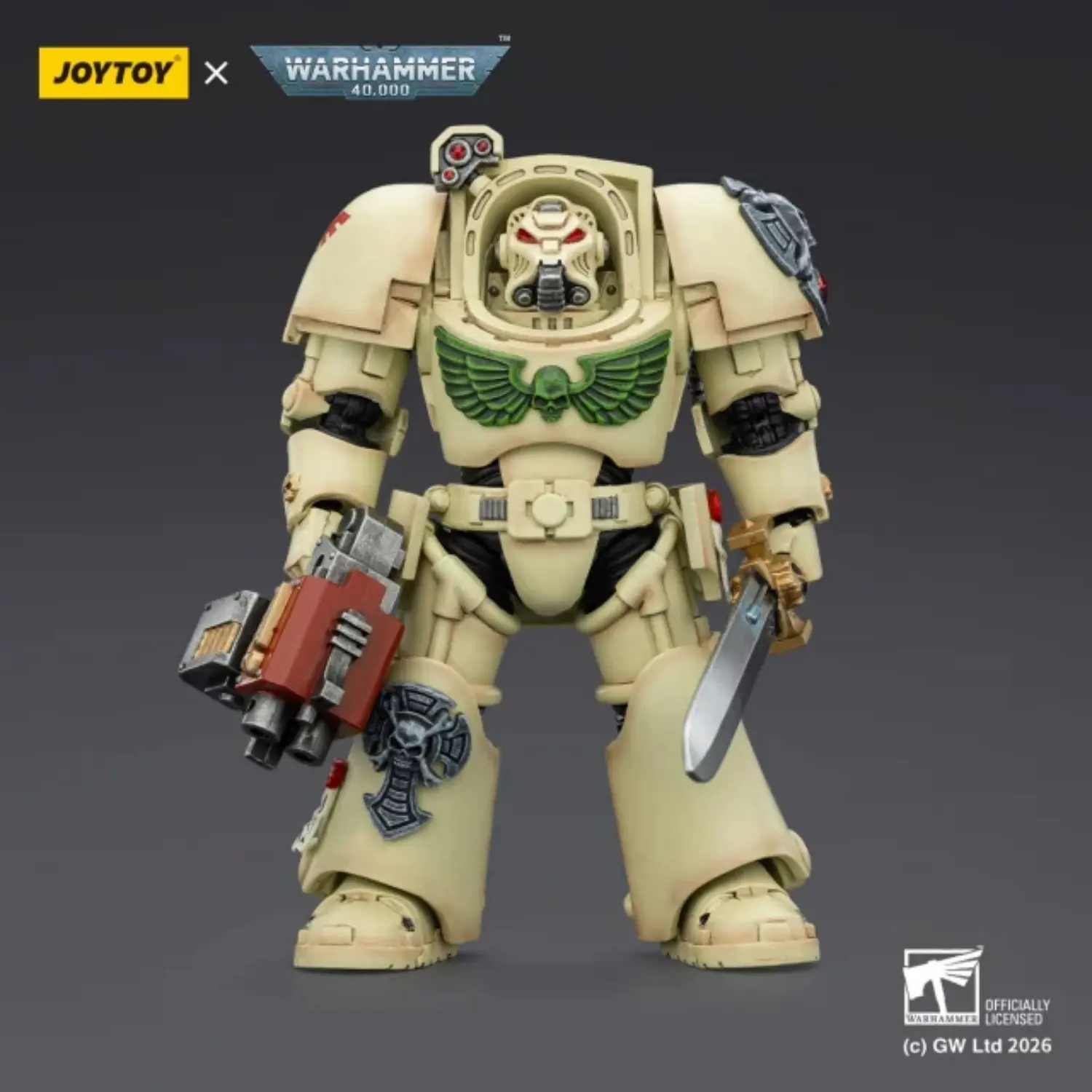 Action Figure - Dark Angels Deathwing Terminator 1 with Power Sword and Storm Bolter 1 18 - JOYTOY Warhammer 40K Action Figure - Dark Angels Deathwing Terminator 1 with Power Sword and Storm Bolter 1 18 - JOYTOY Warhammer 40K