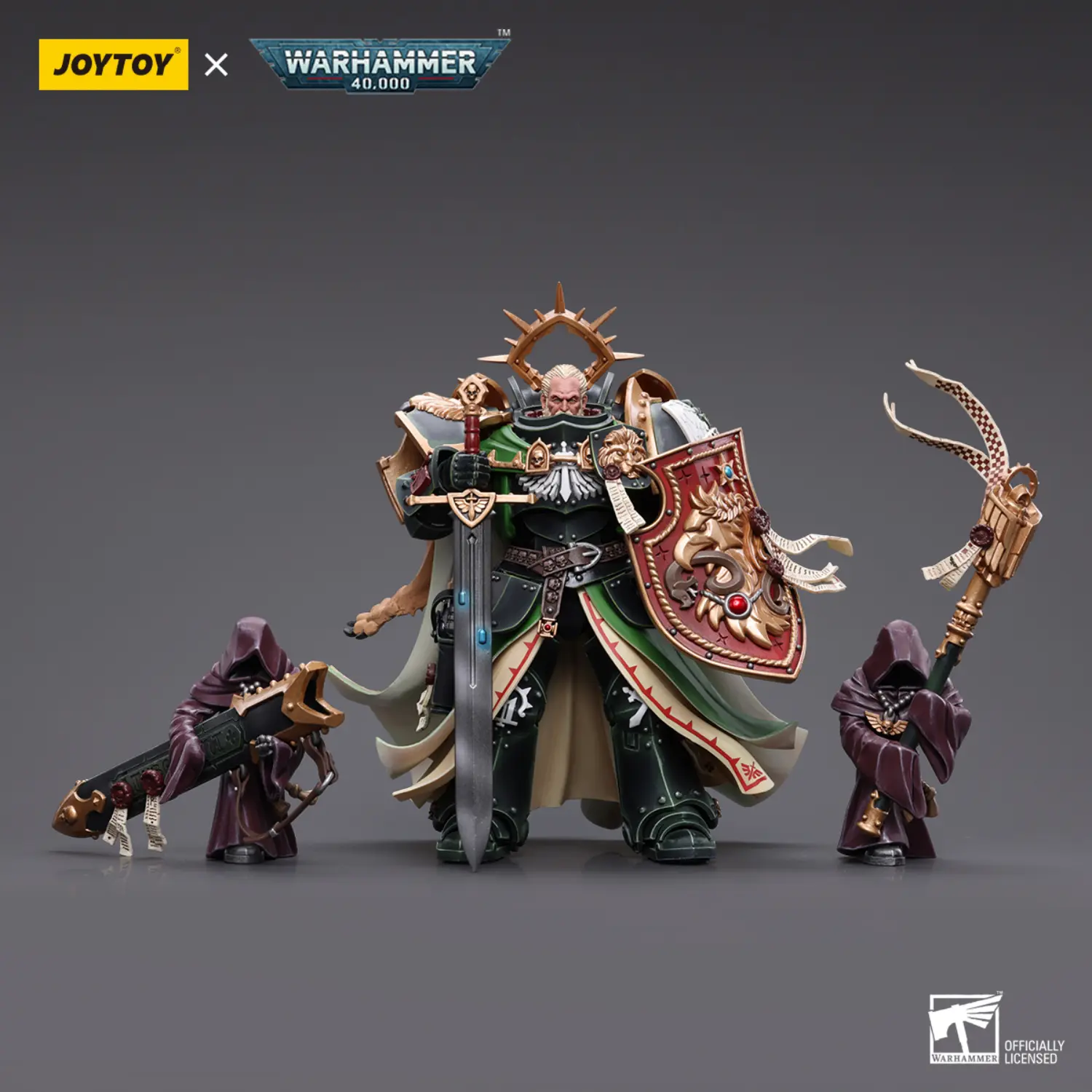 Action Figure Dark Angels Primarch Lion El'jonson With Two Mysterious Watchers In The Dark 1 18 Joytoy Warhammer 40k 3