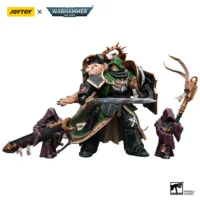 Action Figure Dark Angels Primarch Lion El'jonson With Two Mysterious Watchers In The Dark 1 18 Joytoy Warhammer 40k In White Background 3