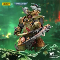 Action Figure Death Guard Deathshroud Terminator 1 With Manreaper And Plaguespurter Gauntlet 1 18 Joytoy Warhammer 40k In Green Background