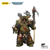 Action Figure Death Guard Deathshroud Terminator 1 With Manreaper And Plaguespurter Gauntlet 1 18 Joytoy Warhammer 40k In White Background 1