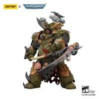 Action Figure Death Guard Deathshroud Terminator 1 With Manreaper And Plaguespurter Gauntlet 1 18 Joytoy Warhammer 40k In White Background 3