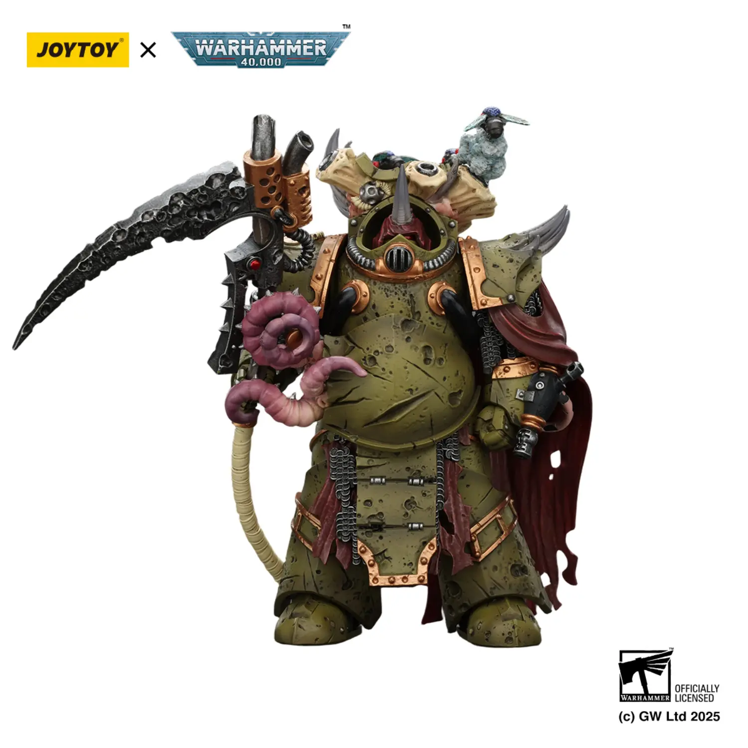 Action Figure - Death Guard Deathshroud Terminator 2 with Manreaper and Plaguespurter Gauntlet 1 18 - JOYTOY Warhammer 40K in white background 1 Action Figure Death Guard Deathshroud Terminator 2 With Manreaper And Plaguespurter Gauntlet 1 18 Joytoy Warhammer 40k In White Background 1