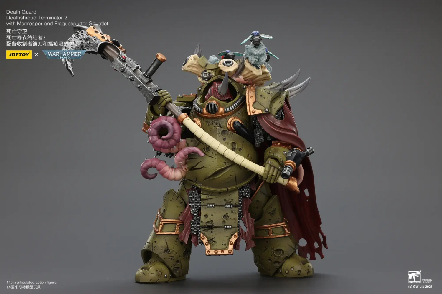 Action Figure - Death Guard Deathshroud Terminator 2 with Manreaper and Plaguespurter Gauntlet 1 18 - JOYTOY Warhammer 40K rectangle image 8 Action Figure Death Guard Deathshroud Terminator 2 With Manreaper And Plaguespurter Gauntlet 1 18 Joytoy Warhammer 40k Rectangle Image 8