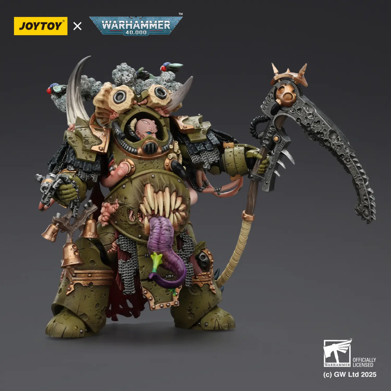 Action Figure - Death Guard Deathshroud Terminators Champion with Manreaper and Plaguespurter Gauntlets 1 18 - JOYTOY Warhammer 40K 4 Action Figure Death Guard Deathshroud Terminators Champion With Manreaper And Plaguespurter Gauntlets 1 18 Joytoy Warhammer 40k 4