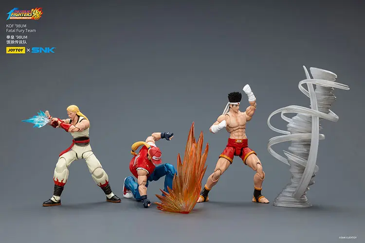 Action Figure - Fatal Fury Team fighting KOF _98 UM SNK 1 18 - JOYTOY The King of Fighters rectangle image Action Figure - Fatal Fury Team KOF '98 UM SNK 1/18 - JOYTOY The King of Fighters