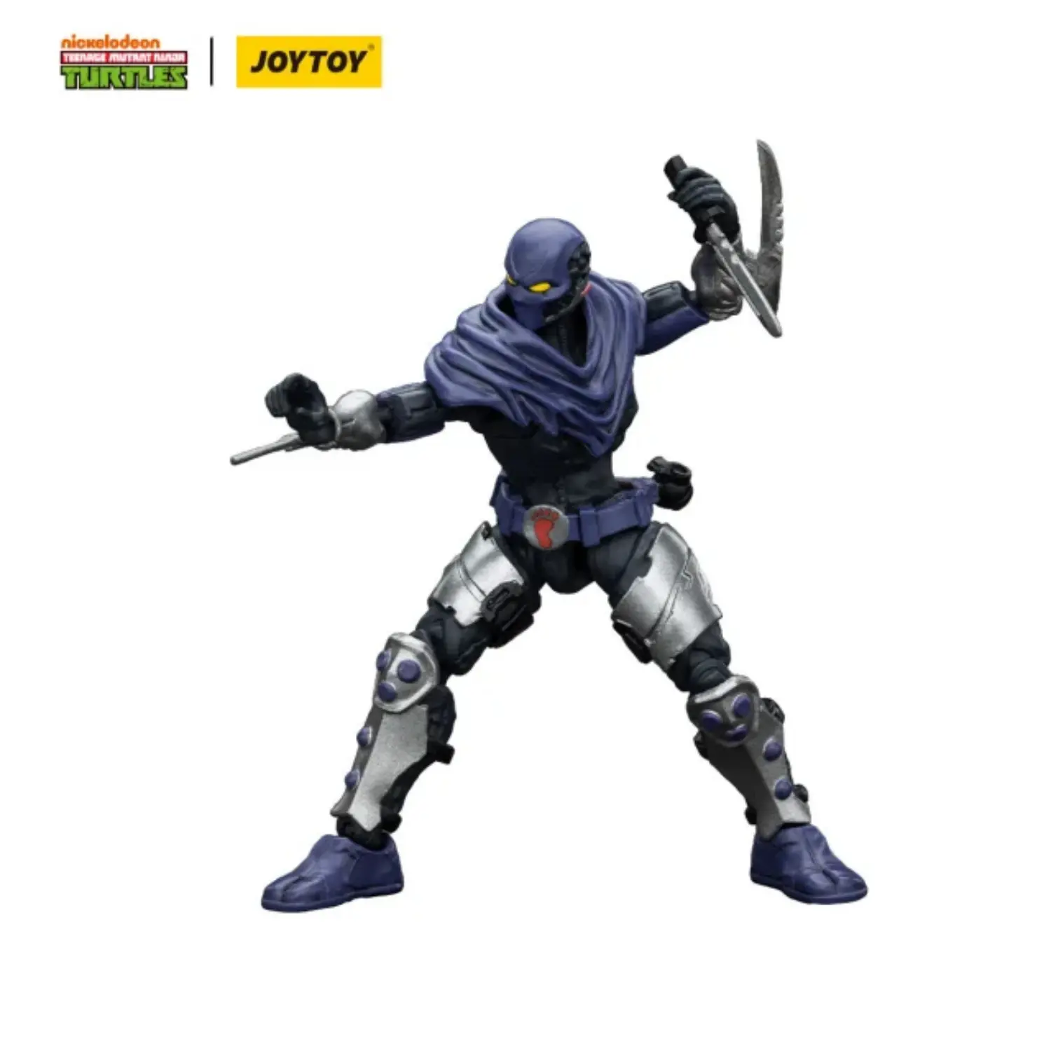 Action Figure - Foot Clan A TMNT Nickelodeon 1 18 - JOYTOY Teenage Mutant Ninja Turtles in whtie background 4