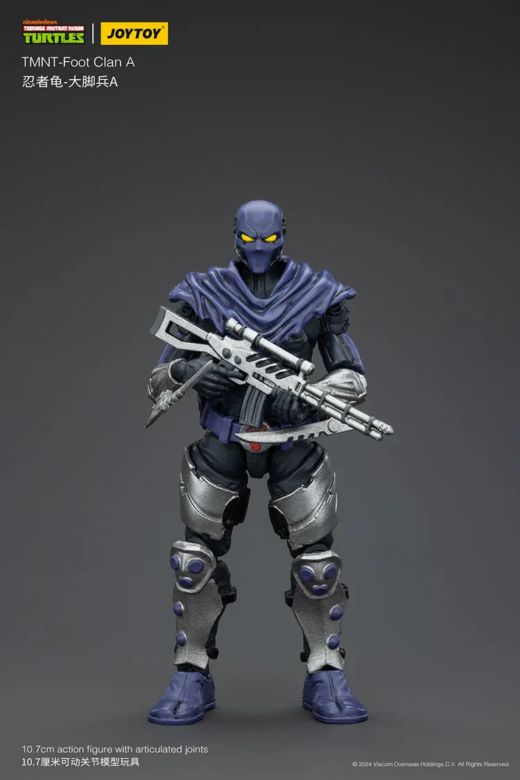 Action Figure - Foot Clan A TMNT Nickelodeon 1 18 - JOYTOY Teenage Mutant Ninja Turtles rectangle image 1