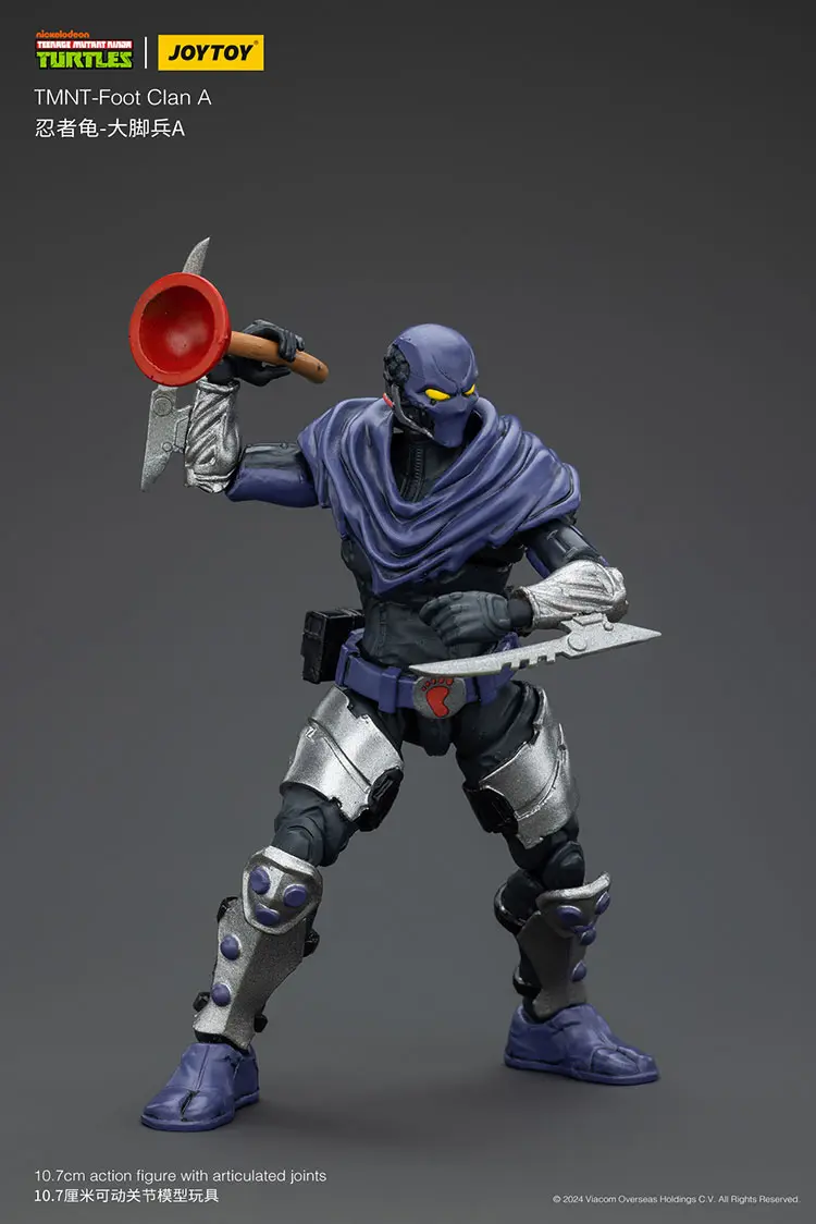 Action Figure - Foot Clan A TMNT Nickelodeon 1 18 - JOYTOY Teenage Mutant Ninja Turtles rectangle image 11