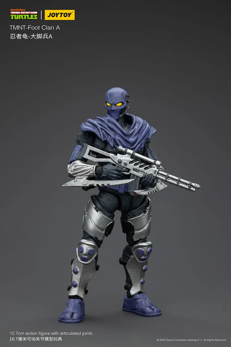 Action Figure - Foot Clan A TMNT Nickelodeon 1 18 - JOYTOY Teenage Mutant Ninja Turtles rectangle image 2